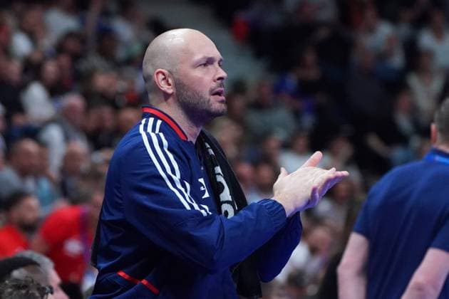 Vincent Gerard (France) HANDBALL : France vs Pologne - Qualification EHF Euro 2024 - Aix-en-Provence - 11 03 2023 NorbertScanella Panoramic 