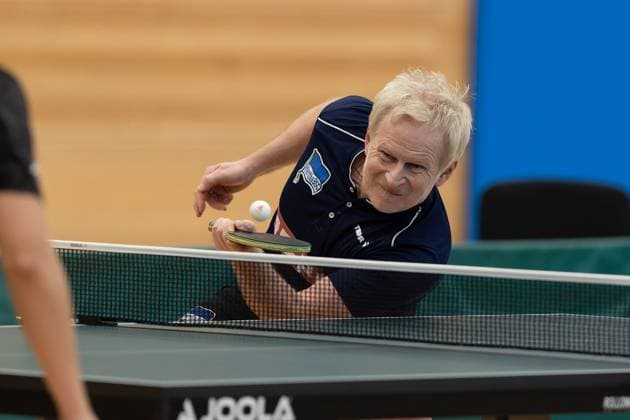 Torben Wosik Hertha BSC Berlin Passau Bavaria Germany Table Tennis Men, 2 Bundesliga, Season 2022 2023 on 12 03 2023 in the New Multipurpose Hall TTC Fortuna Passau vs Hertha BSC Berlin