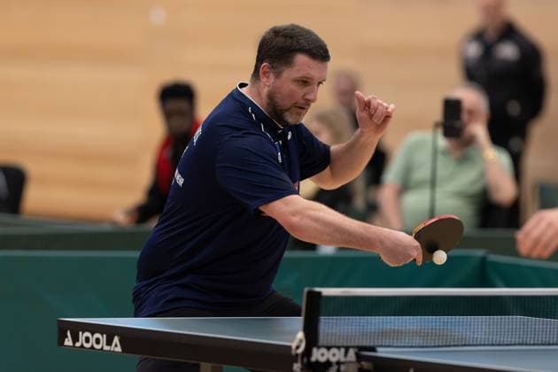 Krisztian Nagy Hertha BSC Berlin Passau Bavaria Germany Table Tennis Men, 2 Bundesliga, Season 2022 2023 on 12 03 2023 in the New Multipurpose Hall TTC Fortuna Passau vs Hertha BSC Berlin