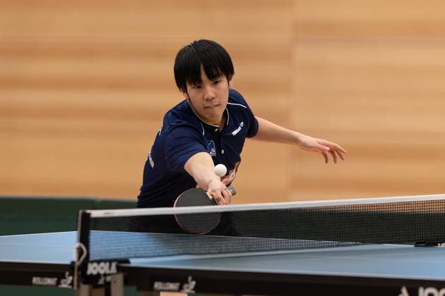 Yuta Iimura Hertha BSC Berlin Passau Bavaria Germany Table Tennis Men, 2 Bundesliga, Season 2022 2023 on 12 03 2023 in the New Multipurpose Hall TTC Fortuna Passau vs Hertha BSC Berlin