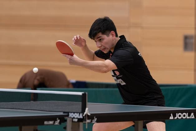 Gustavo Gomez TTC Fortuna Passau Passau Bavaria Germany Table Tennis Men, 2 Bundesliga, Season 2022 2023 on 12 03 2023 in the New Multipurpose Hall TTC Fortuna Passau vs Hertha BSC Berlin