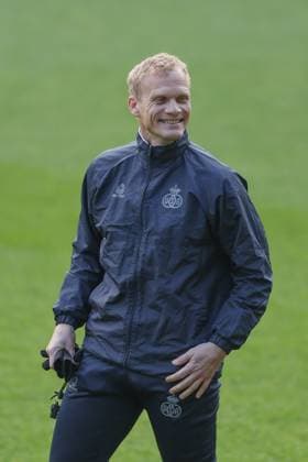 Union s head coach Karel Geraerts pictured during a training session of Belgian soccer team Royale Union Saint-Gilloise, Wednesday 15 March 2023 in Anderlecht, Brussels. Union is preparing for tomorrow s game against German Union Berlin, the return leg of the round of 16 of the UEFA Europa League competition, after a 3-3 draw result at the first leg. BRUNOxFAHY  x62984154x