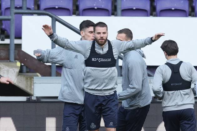 Union s Bart Nieuwkoop pictured during a training session of Belgian soccer team Royale Union Saint-Gilloise, Wednesday 15 March 2023 in Anderlecht, Brussels. Union is preparing for tomorrow s game against German Union Berlin, the return leg of the round of 16 of the UEFA Europa League competition, after a 3-3 draw result at the first leg. BRUNOxFAHY  x62984362x