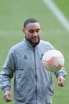 Union s Loic Lapoussin pictured during a training session of Belgian soccer team Royale Union Saint-Gilloise, Wednesday 15 March 2023 in Anderlecht, Brussels. Union is preparing for tomorrow s game against German Union Berlin, the return leg of the round of 16 of the UEFA Europa League competition, after a 3-3 draw result at the first leg. BRUNOxFAHY  x62985090x