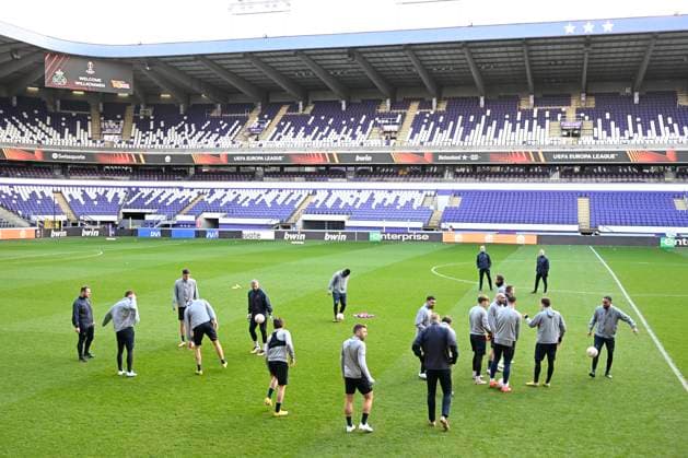 ANDERLECHT, BELGIUM - MARCH 15 : Geraerts Karel head coach of Union St-Gilloise pictured during a training session ahead of the UEFA Europa League round of 16, 2nd leg between Royal Union Saint-Gilloise and FC Union Berlin on March 15, 2023 in Anderlecht, Belgium, 15 03 2023 ( Royal Union Saint-Gilloise v Union Berlin - UEFA Europa League Media Activities 15 03 2023 PhotoNews Panoramic 