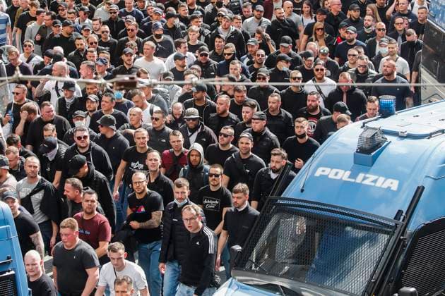 Football, CL, Naples bans Eintracht Frankfurt fans - Archive pictures
