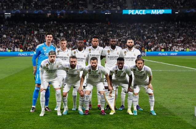 Partido de vuelta de octavos de final de Champions League disputado entre Real Madrid y Liverpool. En la imagen, once inicial del Real Madrid. Second leg match of the Champions League last 16 played between Real Madrid and Liverpool. In this picture, Real Madrid starting line up. FOTOxCHEMAxREY  -ecommerce-Fotos eCommerce-2-133495294