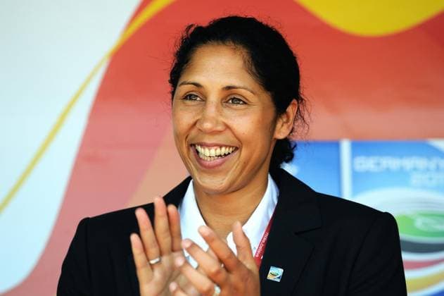 <p>Fifa Frauen Weltmeisterschaft 2011: Japan spielt gegen Neu Seeland in Bochum am Montag, 27. Juni 2011. Im Bild: Steffi Jones. Deutschland NRW Bochum Copyright: OTTO,xINGO