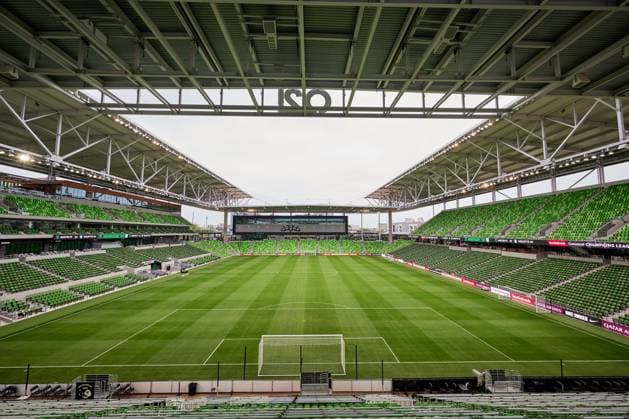 RECORD DATE NOT STATED General View Stadium during the game Austin FC (USA) vs Violette FC (HAI), corresponding to Round of 16 second leg match of the 2022 Scotiabank Concacaf Champions League, at Q2 Stadium, on March 14, 2023. <br><br> Vista general del Estadio durante el partido Austin FC (USA) vs Violette FC (HAI), correspondiente al partido de Vuelta de octavos de final de la Liga de Campeones Scotiabank Concacaf 2022, en el Estadio Q2, el 14 de Marzo de 2023. SCCL 2023 Austin FC (USA) vs Violette FC (HAI) OFV 