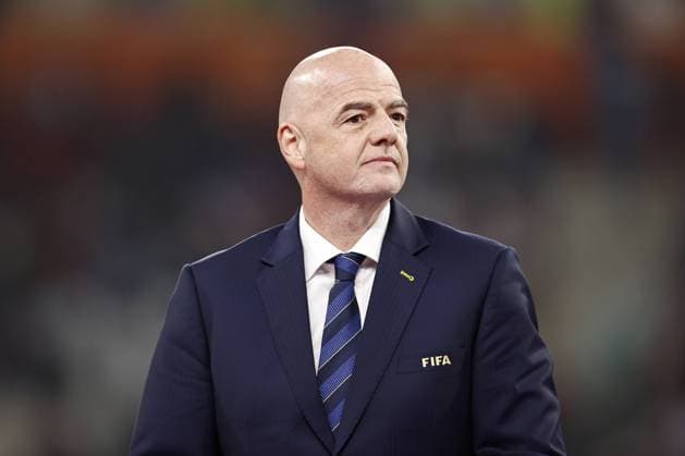 AR-RAYYAN - FIFA President Gianni Infantino after the FIFA World Cup, WM, Weltmeisterschaft, Fussball Qatar 2022 Play-off third place match between Croatia and Morocco at Khalifa International stadium on December 17, 2022 in Ar-Rayyan, Qatar. AP Dutch Height MAURICE OF STONE FIFA World Cup Qatar 2022 2022 xVIxANPxSportx xMauricexvanxSteenxWKxIVx 465110379 originalFilename: 465110379.jpg