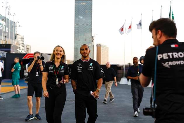 44 Lewis Hamilton GBR, Mercedes AMG Petronas F1 Team , F1 Grand Prix of Saudi Arabia at Jeddah Corniche Circuit on March 16, 2023 in Jeddah, Saudi Arabia Photo by HOCH ZWEI Jeddah Saudi Arabia