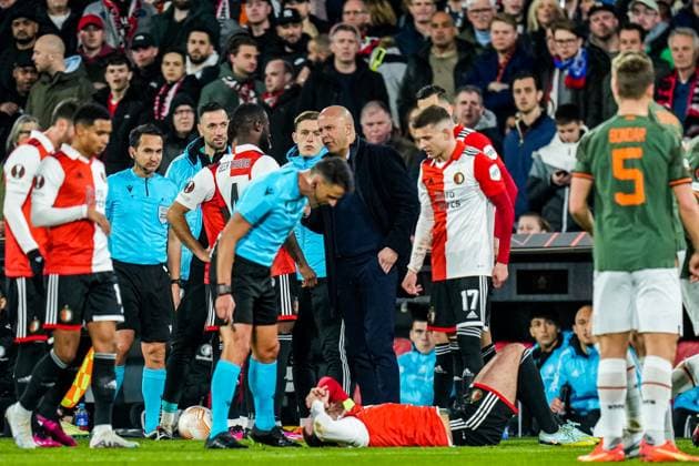 UEFA Europa League: Feyenoord v Shakhtar Donetsk Rotterdam - Orkun Kokcu of Feyenoord during the match between Feyenoord v Shakhtar Donetsk at Stadion Feijenoord De Kuip on 16 March 2023 in Rotterdam, the Netherlands. Copyright: xYannickxVerhoevenx