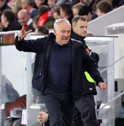 16 03 23 SC Freiburg Juventus Turin Germany, Freiburg, 16 03 2023, football, Europa League, round of 16, SC Freiburg Juventus Turin Christian Streich coach SC Freiburg
