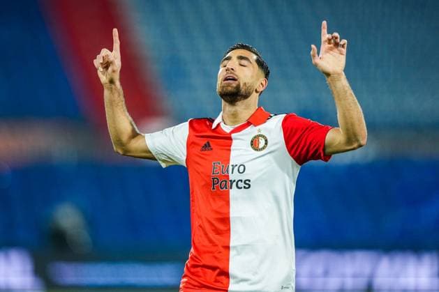 UEFA Europa League: Feyenoord v Shakhtar Donetsk Rotterdam - Alireza Jahanbakhsh of Feyenoord celebrates the 6-0 during the match between Feyenoord v Shakhtar Donetsk at Stadion Feijenoord De Kuip on 16 March 2023 in Rotterdam, the Netherlands. Copyright: xTomxBodex