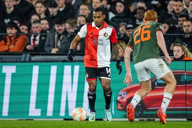 UEFA Europa League: Feyenoord v Shakhtar Donetsk Rotterdam - Igor Paixao of Feyenoord during the match between Feyenoord v Shakhtar Donetsk at Stadion Feijenoord De Kuip on 16 March 2023 in Rotterdam, the Netherlands. Copyright: xTomxBodex