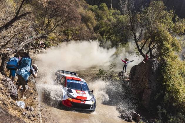 18 Takamoto KATSUTA (JPN), Aaron JOHNSTON (IRL), TOYOTA GAZOO RACING WRT, TOYOTA GR Yaris Rally1 Hybrid, WRC, Motorsport Rallye, WM action during the Rally Guanajuato Mexico 2023, 3rd round of the 2023 WRC World Rally Car Championship, from March 16 to 19, 2023 at Leon, Guanajuato, in Mexico - AUTO - WRC - RALLY GUANAJUATO MEXICO 2023 DPPI Panoramic RPPA_2023_03_Mexico_160