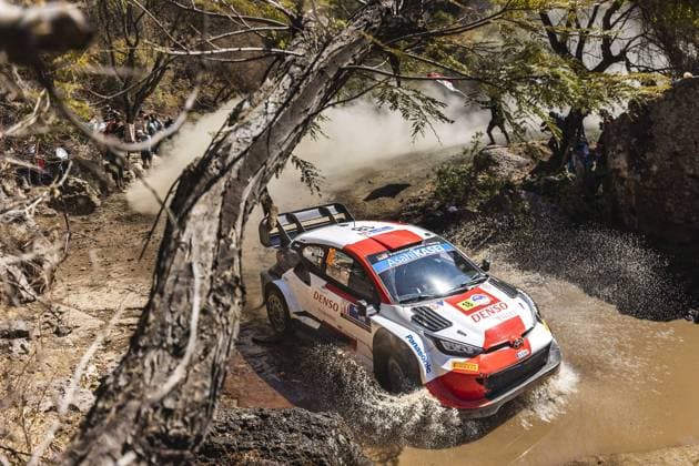 Bilder des Jahres 2023, Sport 03 März Sport Themen der Woche KW11 18 Takamoto KATSUTA (JPN), Aaron JOHNSTON (IRL), TOYOTA GAZOO RACING WRT, TOYOTA GR Yaris Rally1 Hybrid, WRC, Motorsport Rallye, WM action during the Rally Guanajuato Mexico 2023, 3rd round of the 2023 WRC World Rally Car Championship, from March 16 to 19, 2023 at Leon, Guanajuato, in Mexico - AUTO - WRC - RALLY GUANAJUATO MEXICO 2023 DPPI Panoramic  RPPA_2023_03_Mexico_173