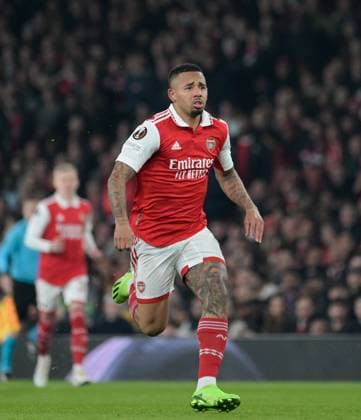 Arsenal v Sporting Clube de Portugal UEFA Europa League Gabriel Jesus of Arsenal during the UEFA Europa League Round of 16 Second Leg match at the Emirates Stadium, London Content Not Available For UK Newspapers Copyright: xNigelxBramleyx FIL-18256-0007 UK Newspapers OUT