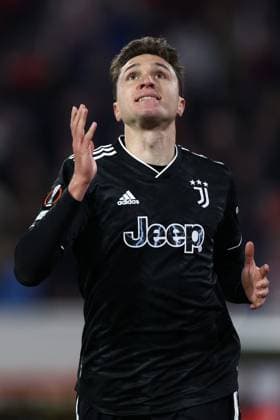 Sc Freiburg - Juventus Fc Federico Chiesa of Juventus Fc celebrates after scoring his team s second goal during the Uefa Europa League round of 16 second leg match beetween Sc Freiburg and Juventus Fc at Stade Europa-Park on March 16 2023 in Freiburg, Germany . Freiburg Stade Europa-Park Germany Copyright: xMarcoxCanonierox