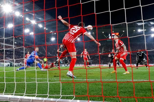 Matthias Ginter SC Freiburg, 28 saves on the line , GER, SC Freiburg vs Juventus Turin, Football, UEFA Europa League, Round of 16, 16 03 2023 GER, SC Freiburg vs Juventus Turin, Football, UEFA Europa League, Round of 16, 16 03 2023 Freiburg im Breisgau, Germany Copyright: xEibner-Pressefoto GrantxHubbsx EP_GHS