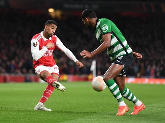 Arsenal v Sporting Clube de Portugal UEFA Europa League Reiss Nelson of Arsenal during the UEFA Europa League Round of 16 Second Leg match at the Emirates Stadium, London Content Not Available For UK Newspapers Copyright: xNigelxBramleyx FIL-18256-0015 UK Newspapers OUT