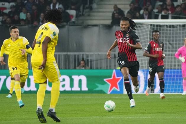 Khephren Thuram (OGC Nice) FOOTBALL : OGC Nice vs Football Club Sheriff Tiraspol - 8 eme de finale retour Europa Conference League - Nice - 16 03 2023 NorbertScanella Panoramic 