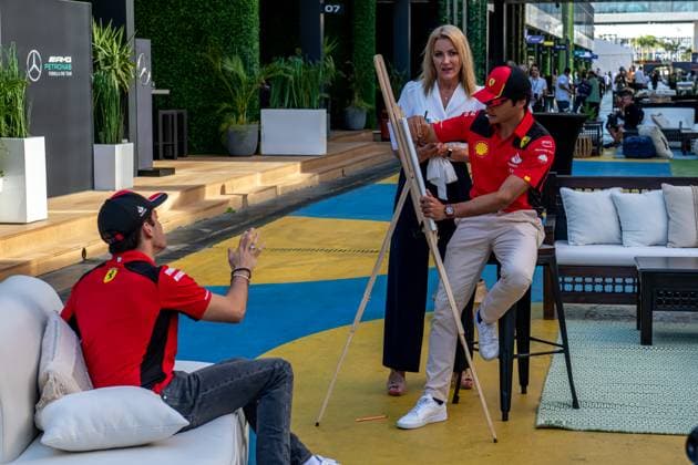 JEDDAH, SAUDI ARABIA: Charles Leclerc, racing for the Ferrari team during the 2023 Formula 1 Saudi Arabian Grand Prix at the Jeddah Corniche Circuit in Jeddah, Saudi Arabia