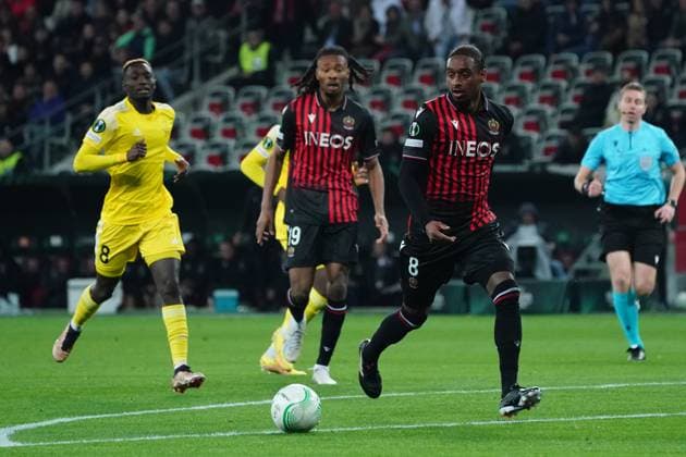 Pablo Rosario (OGC Nice) FOOTBALL : OGC Nice vs Football Club Sheriff Tiraspol - 8 eme de finale retour Europa Conference League - Nice - 16 03 2023 NorbertScanella Panoramic 