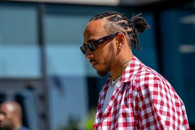 JEDDAH, SAUDI ARABIA: Lewis Hamilton, racing for the Mercedes F1 team during the 2023 Formula 1 Saudi Arabian Grand Prix at the Jeddah Corniche Circuit in Jeddah, Saudi Arabia