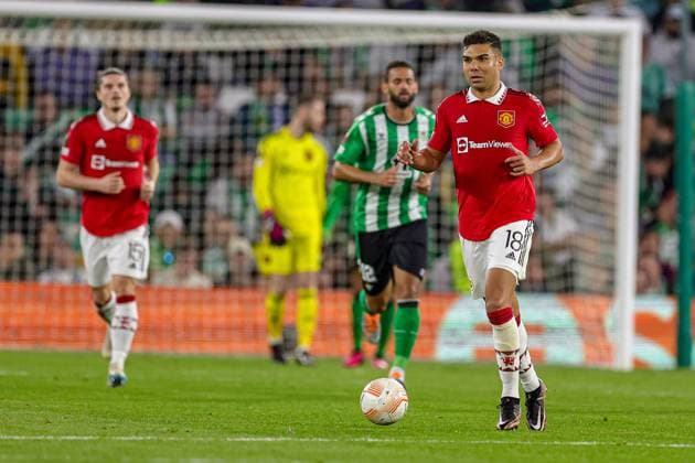 Real Betis v Manchester United, ManU Europa League 16 03 2023. Casemiro (18) of Manchester United during the Europa League match between Real Betis and Manchester United at Estadio Benito Villamarin, Seville, Spain on 16 March 2023. Editorial use only , Copyright: xNigelxKeenex PSI-17076-0051