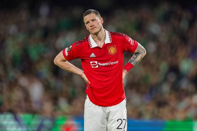 Real Betis v Manchester United, ManU Europa League 16 03 2023. Wout Weghorst (27) of Manchester United during the Europa League match between Real Betis and Manchester United at Estadio Benito Villamarin, Seville, Spain on 16 March 2023. Editorial use only , Copyright: xNigelxKeenex PSI-17076-0052
