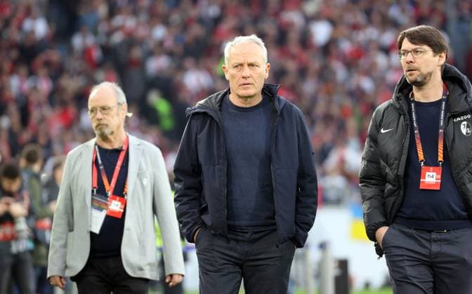 16 03 23 SC Freiburg Juventus Turin Germany, Freiburg, 16 03 2023, football, Europa League, round of 16, SC Freiburg Juventus Turin Christian Streich coach SC Freiburg