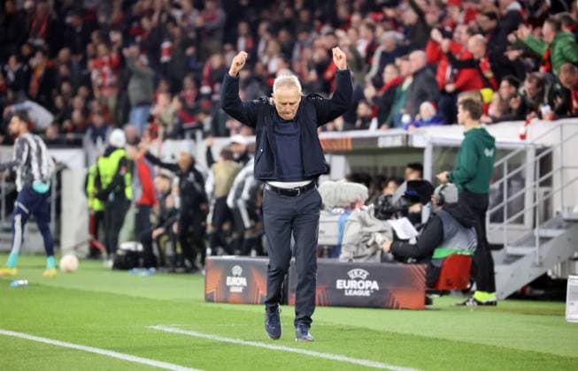 16 03 23 SC Freiburg Juventus Turin Germany, Freiburg, 16 03 2023, football, Europa League, round of 16, SC Freiburg Juventus Turin Christian Streich coach SC Freiburg