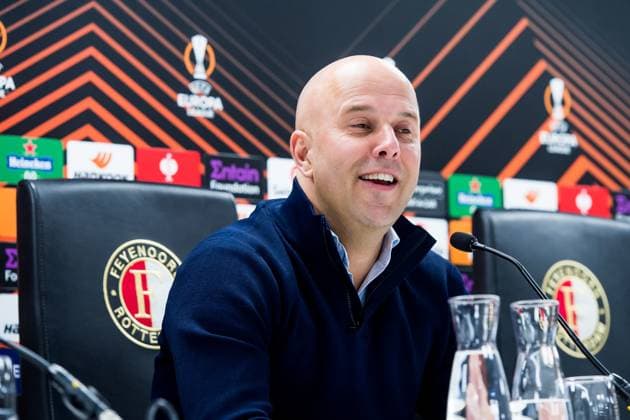 ROTTERDAM - Feyenoord coach Arne Slot during the UEFA Europa league round of 16 game between Feyenoord and Shakhtar Donetsk at Feyenoord Stadion de Kuip on March 16, 2023 in Rotterdam, Netherlands. AP Dutch Height COR LASKER Feyenoord v Shakhtar Donetsk: Round of 16 Leg Two - UEFA Europa League 2022 2023 xVIxANPxSportx xCorxLaskerxIVx 465164954 originalFilename: 465164954.jpg
