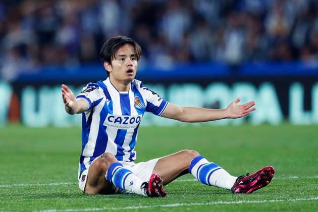 Takefusa Kubo (Sociedad), MARCH 16, 2023 - Football Soccer : UEFA Europa League round of 16 2nd leg match between Real Sociedad 0-0 AS Roma at Reale Arena in San Sebastian, Spain. Noxthirdxpartyxsales  (213555289)