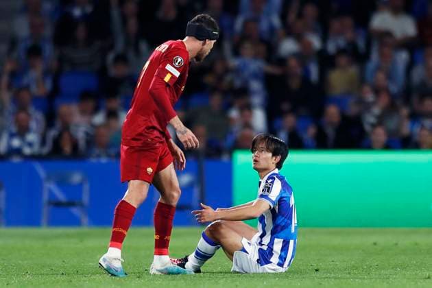 Takefusa Kubo (Sociedad), MARCH 16, 2023 - Football Soccer : UEFA Europa League round of 16 2nd leg match between Real Sociedad 0-0 AS Roma at Reale Arena in San Sebastian, Spain. Noxthirdxpartyxsales  (213555313)