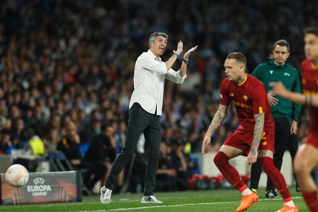 Imanol Alguacil (Sociedad), MARCH 16, 2023 - Football Soccer : UEFA Europa League Round of 16 2nd leg match between Real Sociedad 0-0 AS Roma at the Reale Arena in San Sebastian, Spain. Noxthirdxpartyxsales  (213563836)