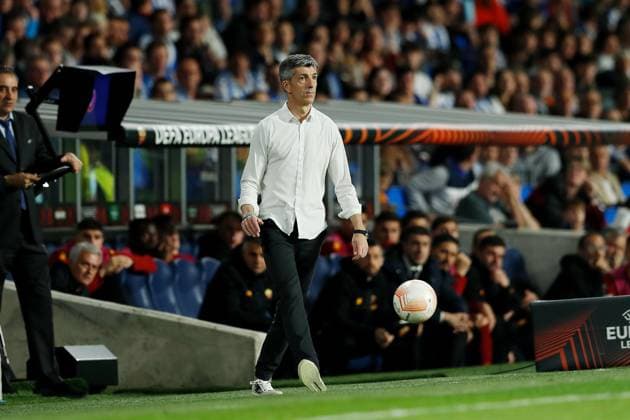Imanol Alguacil (Sociedad), MARCH 16, 2023 - Football Soccer : UEFA Europa League Round of 16 2nd leg match between Real Sociedad 0-0 AS Roma at the Reale Arena in San Sebastian, Spain. Noxthirdxpartyxsales  (213563852)
