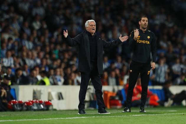 Jose Mourinho (Roma), MARCH 16, 2023 - Football Soccer : UEFA Europa League Round of 16 2nd leg match between Real Sociedad 0-0 AS Roma at the Reale Arena in San Sebastian, Spain. Noxthirdxpartyxsales  (213564215)