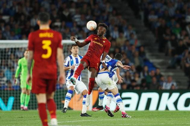 Tammy Abraham (Roma), MARCH 16, 2023 - Football Soccer : UEFA Europa League Round of 16 2nd leg match between Real Sociedad 0-0 AS Roma at the Reale Arena in San Sebastian, Spain. Noxthirdxpartyxsales  (213564320)