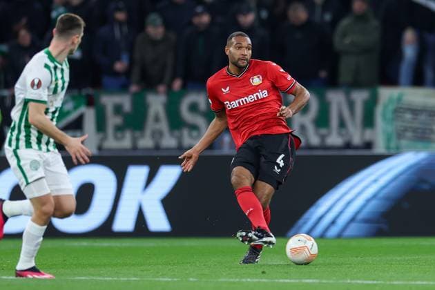 Ferencvarosi TC v Bayer 04 Leverkusen: Round of 16 Leg Two - UEFA Europa League Jonathan Tah during the UEFA Europa League round of 16 leg two match between Ferencvarosi TC and Bayer 04 Leverkusen at Puskas Arena on March 16, 2023 in Budapest, Hungary. Budapest Hungary  Copyright: xHorvathxTamasx originalFilename:tamas-notitle230317_npHLt.jpg