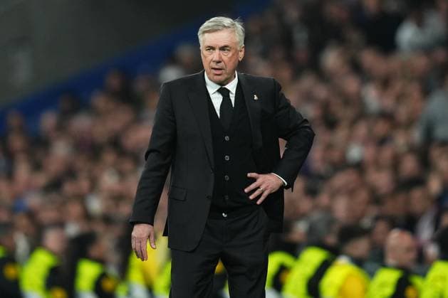 ESP: Real Madrid v Liverpool FC. UEFA Champions League Real Madrid head coach Carlo Ancelotti during the UEFA Champions League match, round of 16, 2nd leg between Real Madrid and Liverpool FC played at Santiago Bernabeu Stadium on March 15, 2023 in Madrid, Spain. kpng Copyright: xColasxBuerax xPRESSINx PS_230316_1038