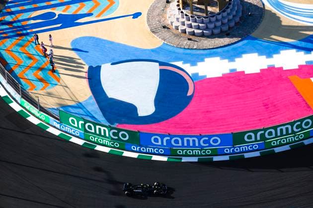44 Lewis Hamilton GBR, Mercedes AMG Petronas F1 Team , F1 Grand Prix of Saudi Arabia at Jeddah Corniche Circuit on March 17, 2023 in Jeddah, Saudi Arabia Photo by HOCH ZWEI Jeddah Saudi Arabia