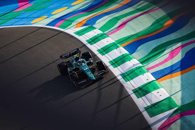 14 ALONSO Fernando (spa), Aston Martin F1 Team AMR23, action during the Formula 1 STC Saudi Arabian Grand Prix 2023, 2nd round of the 2023 Formula One World Championship, WM, Weltmeisterschaft from March 17 to 19, 2023 on the Jeddah Corniche Circuit, in Jeddah, Saudi Arabia - F1 - SAUDI ARABIAN GRAND PRIX 2023 DPPI Panoramic  20230317_G0OD6257