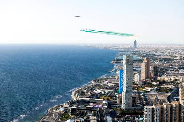 General view, F1 Grand Prix of Saudi Arabia at Jeddah Corniche Circuit on March 17, 2023 in Jeddah, Saudi Arabia Photo by HOCH ZWEI Jeddah Saudi Arabia