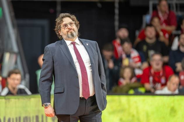Head Coach Andrea Trinchieri FC Bayern , FC Bayern Basketball vs Alba Berlin, easyCredit BBL, Euro League, Matchday 29, 17 03 2023 Muenchen Bayern Germany Copyright: xkolbert-press UlrichxGamelx