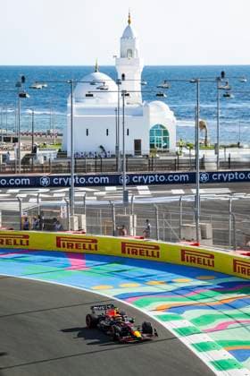 11 Sergio Perez MEX, Oracle Red Bull Racing , F1 Grand Prix of Saudi Arabia at Jeddah Corniche Circuit on March 17, 2023 in Jeddah, Saudi Arabia Photo by HOCH ZWEI Jeddah Saudi Arabia