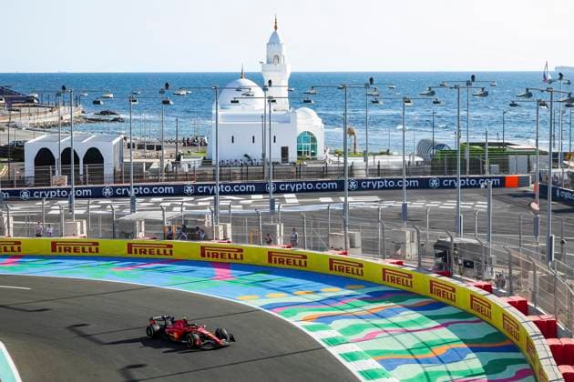 55 Carlos Sainz ESP, Scuderia Ferrari , F1 Grand Prix of Saudi Arabia at Jeddah Corniche Circuit on March 17, 2023 in Jeddah, Saudi Arabia Photo by HOCH ZWEI Jeddah Saudi Arabia