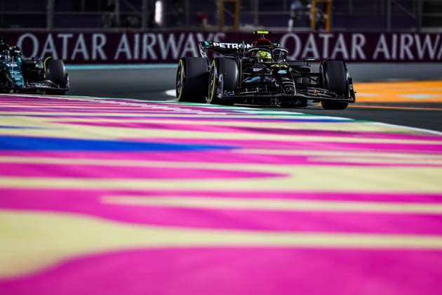 44 Lewis Hamilton GBR, Mercedes AMG Petronas F1 Team , F1 Grand Prix of Saudi Arabia at Jeddah Corniche Circuit on March 17, 2023 in Jeddah, Saudi Arabia Photo by HOCH ZWEI Jeddah Saudi Arabia