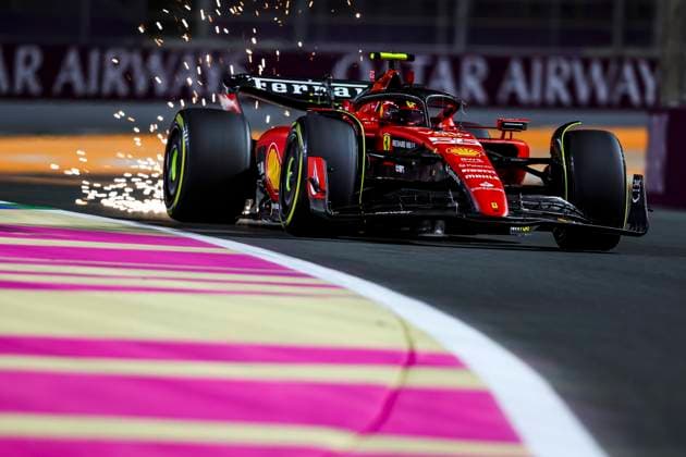 55 Carlos Sainz ESP, Scuderia Ferrari , F1 Grand Prix of Saudi Arabia at Jeddah Corniche Circuit on March 17, 2023 in Jeddah, Saudi Arabia Photo by HOCH ZWEI Jeddah Saudi Arabia